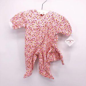 NWT 6-8 LBS 2 pc Set Footie Bodysuit w Hat
